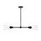 Designers Fountain Norro 60 Watt 2 Light Matte Black Linear Pendant with Clear Glass Shade D290M-IS-MB - alternate 1